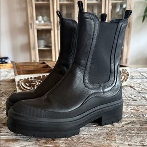 Sam Edelman Black Leather Women's Boots